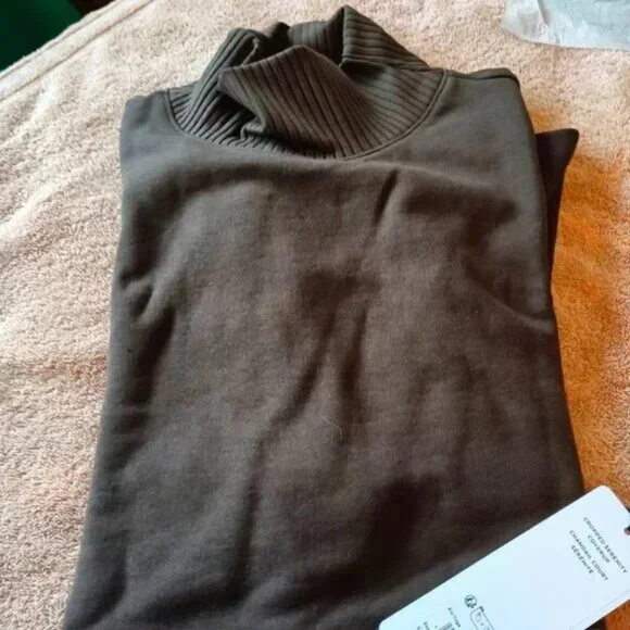 Alo Yoga Cropped Serenity Coverup And Serenity Wide Leg Sweatpant Black Set - Picture 5 of 6